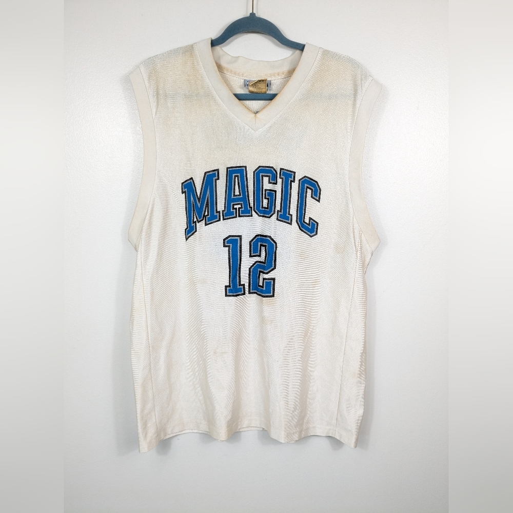 NBA Orlando Magic Dwight Howard #12 Basketball Jersey Size Large FLAW